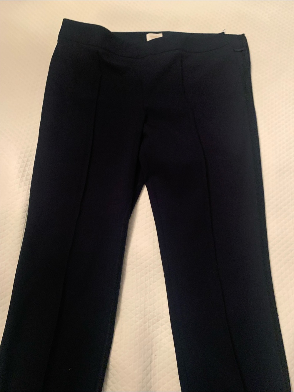 Laundry By Shelli Segal Navy Straight leg side zipper pants
